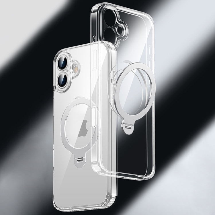 Fine Hole 360 Degree Rotating Holder MagSafe Phone Case, For iPhone 16 Pro Max, For iPhone 16 Pro, For iPhone 16 Plus, For iPhone 16, For iPhone 15 Pro Max, For iPhone 15 Pro, For iPhone 15