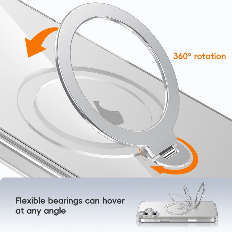 Fine Hole 360 Degree Rotating Holder MagSafe Phone Case, For iPhone 16 Pro Max, For iPhone 16 Pro, For iPhone 16 Plus, For iPhone 16, For iPhone 15 Pro Max, For iPhone 15 Pro, For iPhone 15