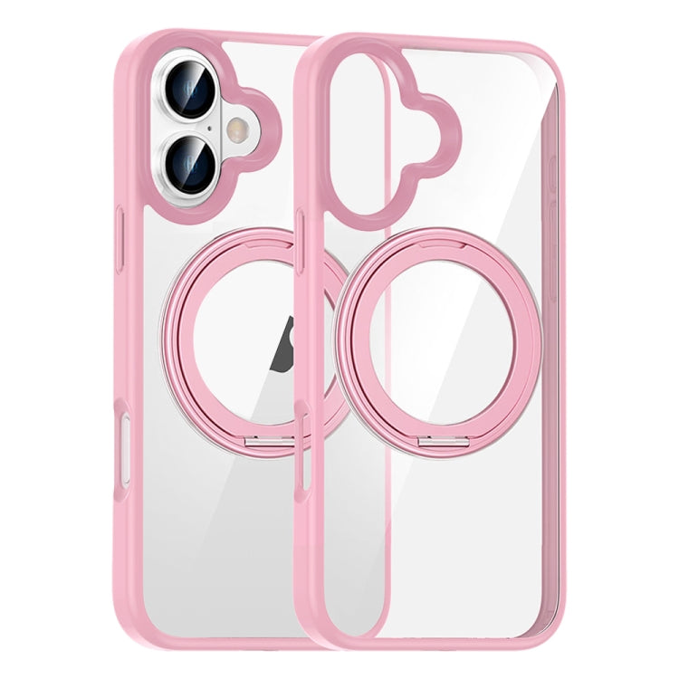 High Transparency 360 Degree Rotating Holder MagSafe Phone Case, For iPhone 16 Pro Max, For iPhone 16 Pro, For iPhone 16