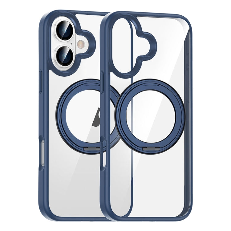 High Transparency 360 Degree Rotating Holder MagSafe Phone Case, For iPhone 16 Pro Max, For iPhone 16 Pro, For iPhone 16
