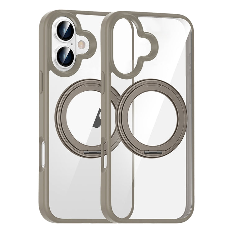 High Transparency 360 Degree Rotating Holder MagSafe Phone Case, For iPhone 16 Pro Max, For iPhone 16 Pro, For iPhone 16