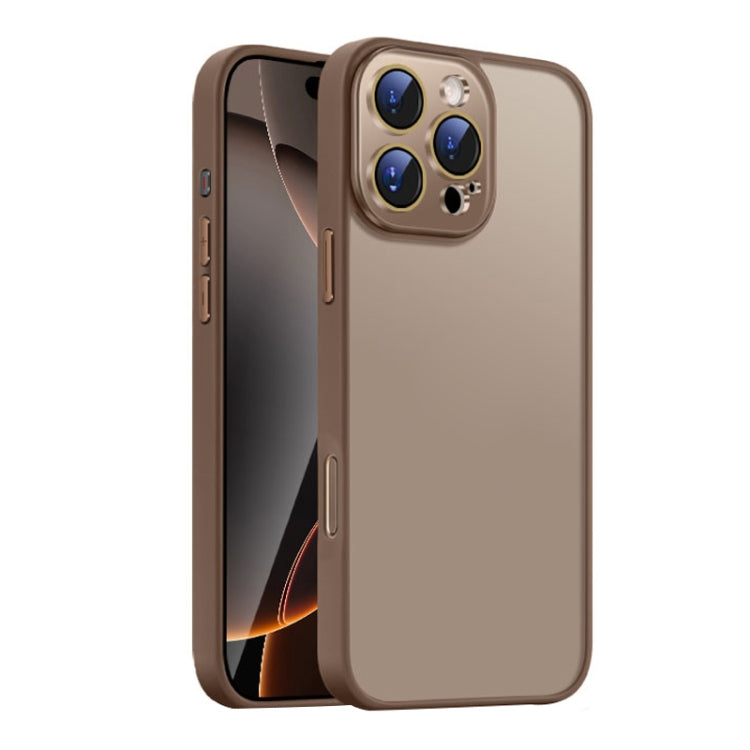 Nano Semi-transparent Frosted Skin Feel Phone Case, For iPhone 16 Pro Max, For iPhone 16 Pro, For iPhone 16 Plus