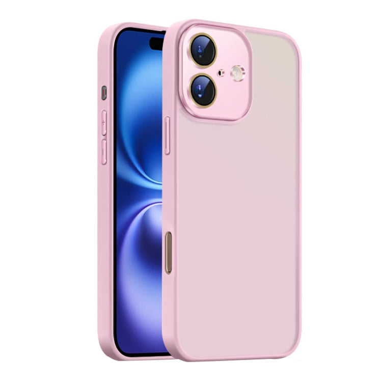 Nano Semi-transparent Frosted Skin Feel Phone Case, For iPhone 16 Pro Max, For iPhone 16 Pro, For iPhone 16 Plus