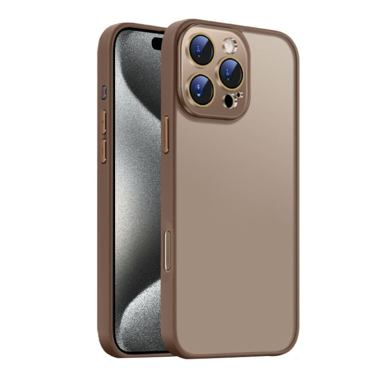 Nano Semi-transparent Frosted Skin Feel Phone Case, For iPhone 16, For iPhone 15 Pro Max, For iPhone 15 Pro