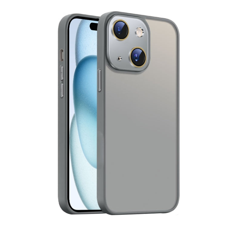 Nano Semi-transparent Frosted Skin Feel Phone Case, For iPhone 15 Plus, For iPhone 15, For iPhone 14
