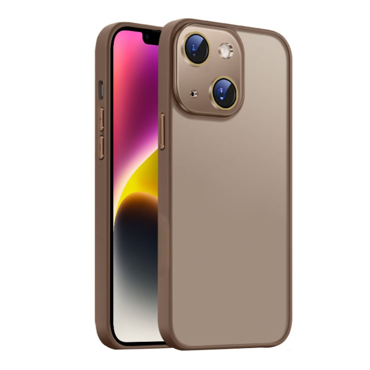 Nano Semi-transparent Frosted Skin Feel Phone Case, For iPhone 15 Plus, For iPhone 15, For iPhone 14