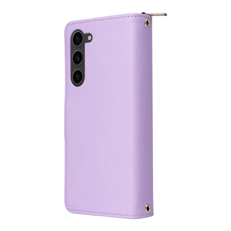 Nine-card Slots Zipper Wallet Bag Leather Phone Case, For Samsung Galaxy S23 5G, For Samsung Galaxy S22 Ultra 5G, For Samsung Galaxy S22+ 5G