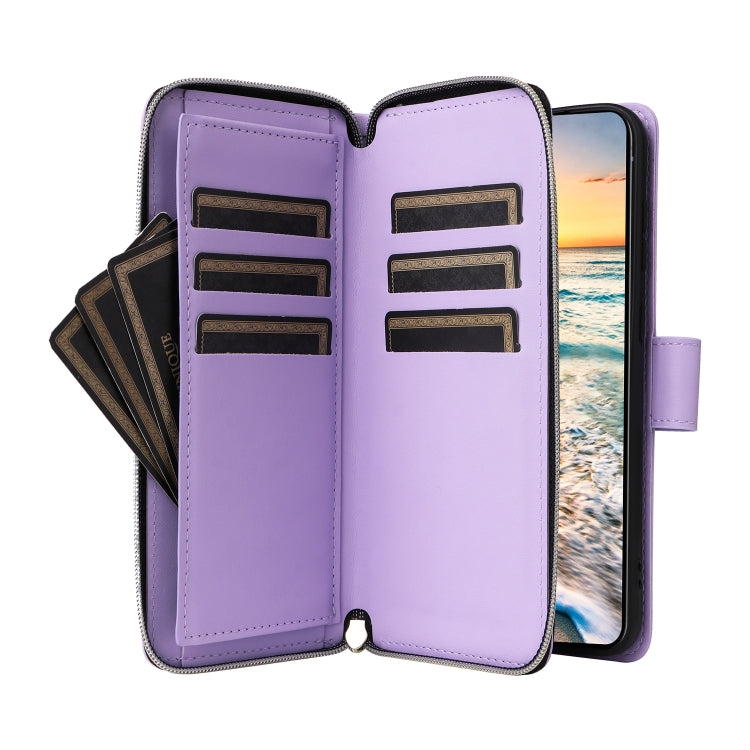 Nine-card Slots Zipper Wallet Bag Leather Phone Case, For Samsung Galaxy S23 5G, For Samsung Galaxy S22 Ultra 5G, For Samsung Galaxy S22+ 5G