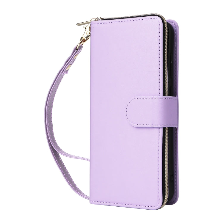Nine-card Slots Zipper Wallet Bag Leather Phone Case, For Samsung Galaxy S23 FE 5G, For Samsung Galaxy S23 Ultra 5G, For Samsung Galaxy S23+ 5G