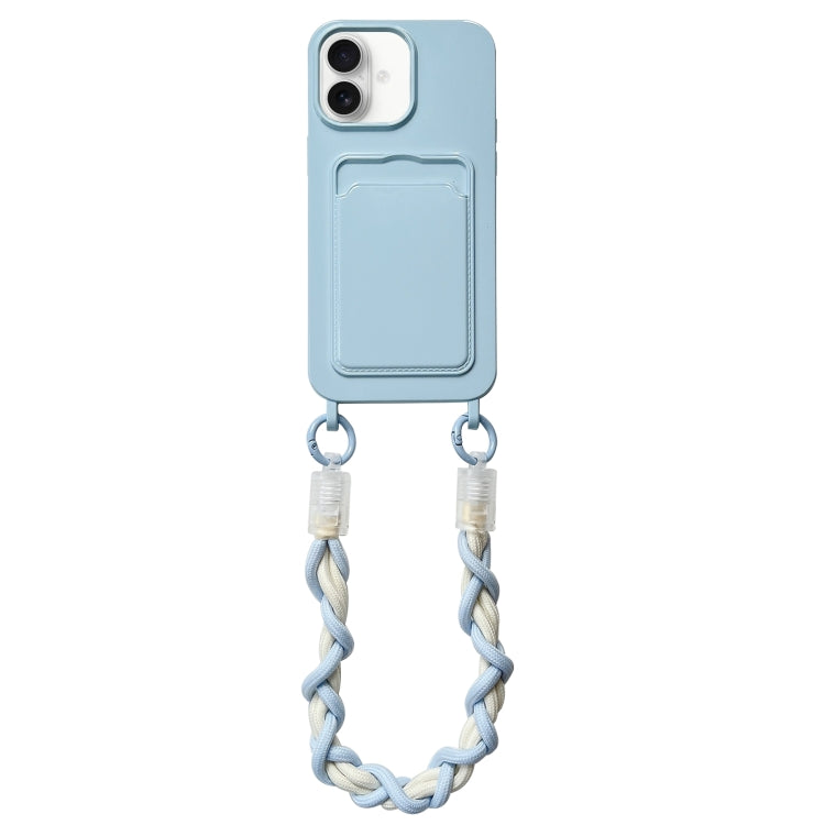 Dopamine Card Slot Phone Case with Lanyard, For iPhone 16 Pro Max, For iPhone 16 Pro, For iPhone 16 Plus, For iPhone 16