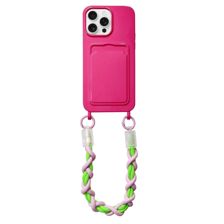 Dopamine Card Slot Phone Case with Lanyard, For iPhone 15 Pro Max, For iPhone 15 Pro, For iPhone 15 Plus, For iPhone 15