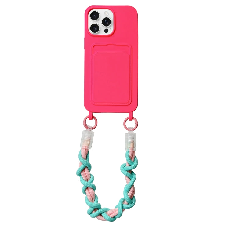 Dopamine Card Slot Phone Case with Lanyard, For iPhone 15 Pro Max, For iPhone 15 Pro, For iPhone 15 Plus, For iPhone 15
