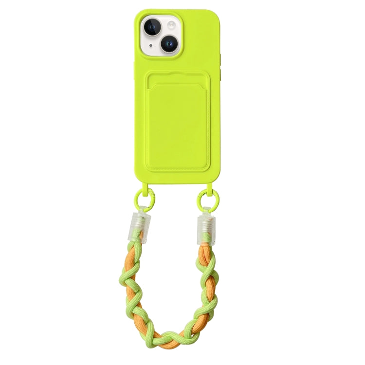 Dopamine Card Slot Phone Case with Lanyard, For iPhone 15 Pro Max, For iPhone 15 Pro, For iPhone 15 Plus, For iPhone 15