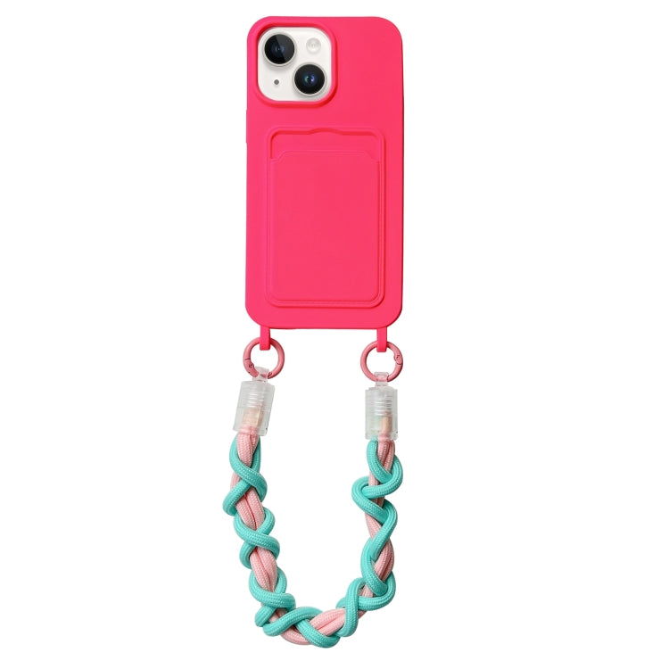Dopamine Card Slot Phone Case with Lanyard, For iPhone 15 Pro Max, For iPhone 15 Pro, For iPhone 15 Plus, For iPhone 15