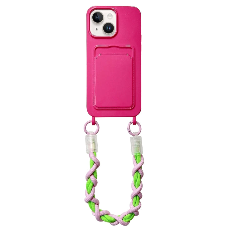 Dopamine Card Slot Phone Case with Lanyard, For iPhone 15 Pro Max, For iPhone 15 Pro, For iPhone 15 Plus, For iPhone 15