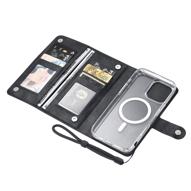 ViLi GVS-C Series MagSafe Magnetic RFID Leather Flip Phone Case, For iPhone 16 Pro Max, For iPhone 16 Pro, For iPhone 16 Plus, For iPhone 16, For iPhone 15 Pro Max, For iPhone 15 Pro