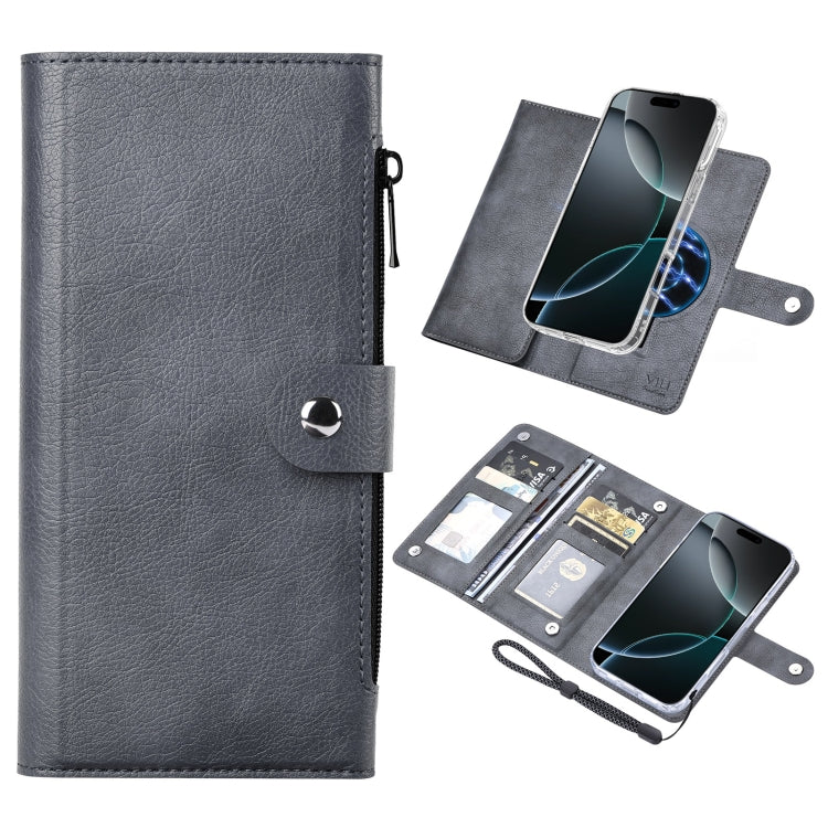 ViLi GVS-C Series MagSafe Magnetic RFID Leather Flip Phone Case, For iPhone 16 Pro Max, For iPhone 16 Pro, For iPhone 16 Plus, For iPhone 16, For iPhone 15 Pro Max, For iPhone 15 Pro