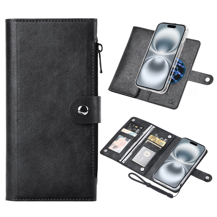 ViLi GVS-C Series MagSafe Magnetic RFID Leather Flip Phone Case, For iPhone 16 Pro Max, For iPhone 16 Pro, For iPhone 16 Plus, For iPhone 16, For iPhone 15 Pro Max, For iPhone 15 Pro