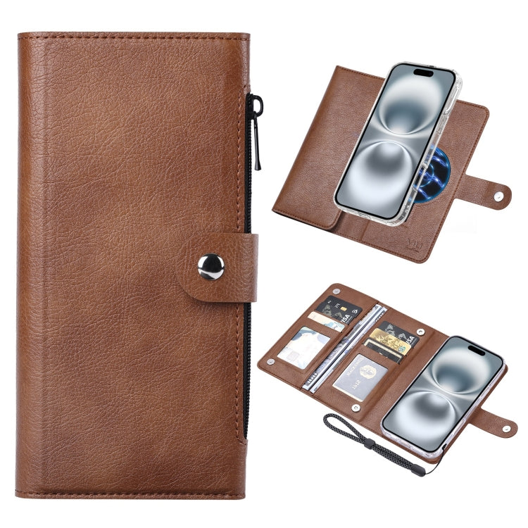 ViLi GVS-C Series MagSafe Magnetic RFID Leather Flip Phone Case, For iPhone 16 Pro Max, For iPhone 16 Pro, For iPhone 16 Plus, For iPhone 16, For iPhone 15 Pro Max, For iPhone 15 Pro
