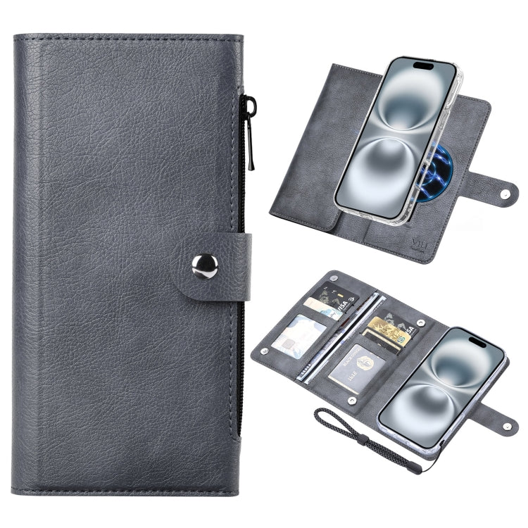 ViLi GVS-C Series MagSafe Magnetic RFID Leather Flip Phone Case, For iPhone 16 Pro Max, For iPhone 16 Pro, For iPhone 16 Plus, For iPhone 16, For iPhone 15 Pro Max, For iPhone 15 Pro