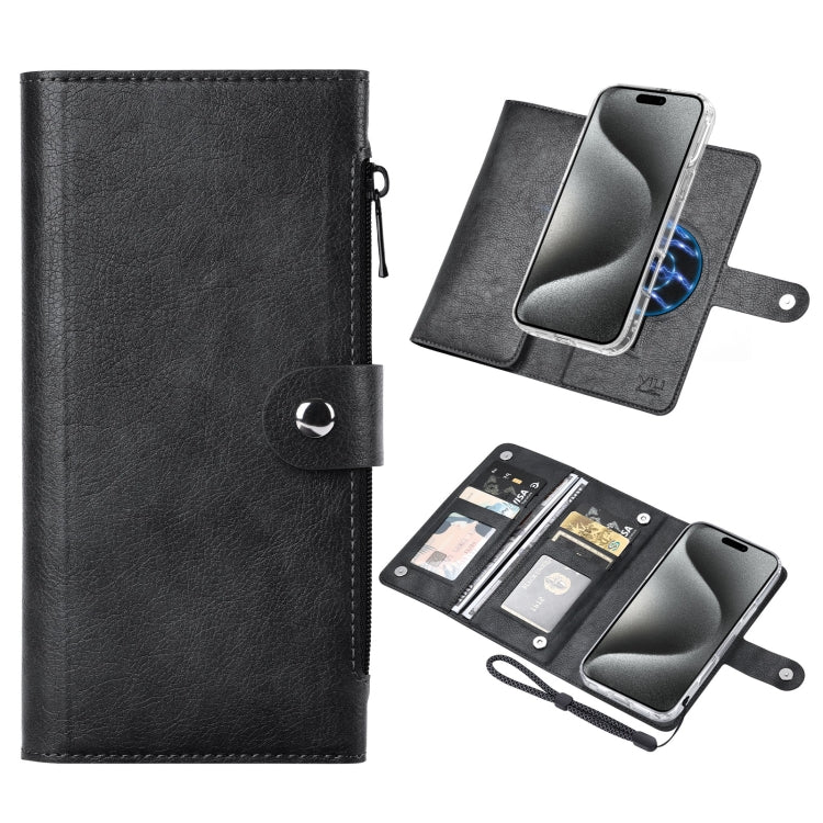 ViLi GVS-C Series MagSafe Magnetic RFID Leather Flip Phone Case, For iPhone 16 Pro Max, For iPhone 16 Pro, For iPhone 16 Plus, For iPhone 16, For iPhone 15 Pro Max, For iPhone 15 Pro