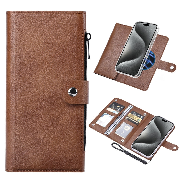 ViLi GVS-C Series MagSafe Magnetic RFID Leather Flip Phone Case, For iPhone 16 Pro Max, For iPhone 16 Pro, For iPhone 16 Plus, For iPhone 16, For iPhone 15 Pro Max, For iPhone 15 Pro