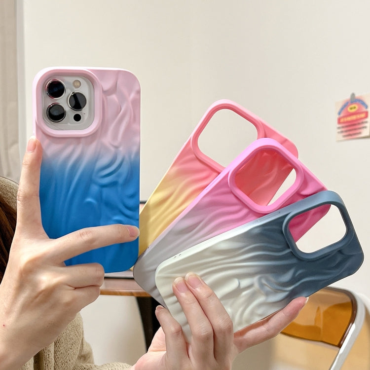 Wrinkle Gradient Skin-feel Frosted TPU Phone Case, For iPhone 13 Pro, For iPhone 13, For iPhone 12 Pro Max, For iPhone 12 Pro, For iPhone 12, For iPhone 11 Pro Max