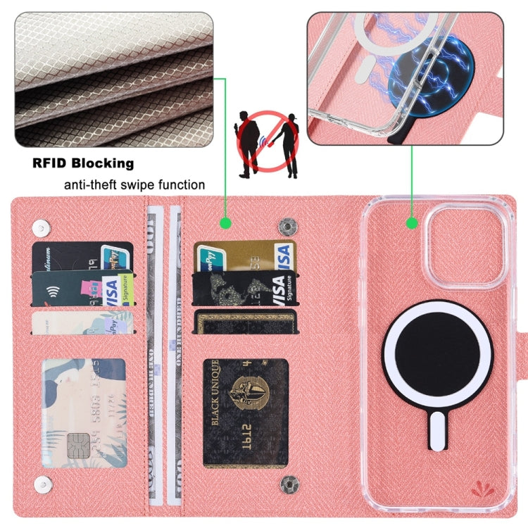 ViLi GBS-C Series MagSafe Magnetic RFID Leather Flip Phone Case, For iPhone 13 Pro Max, For iPhone 13 Pro, For iPhone 13