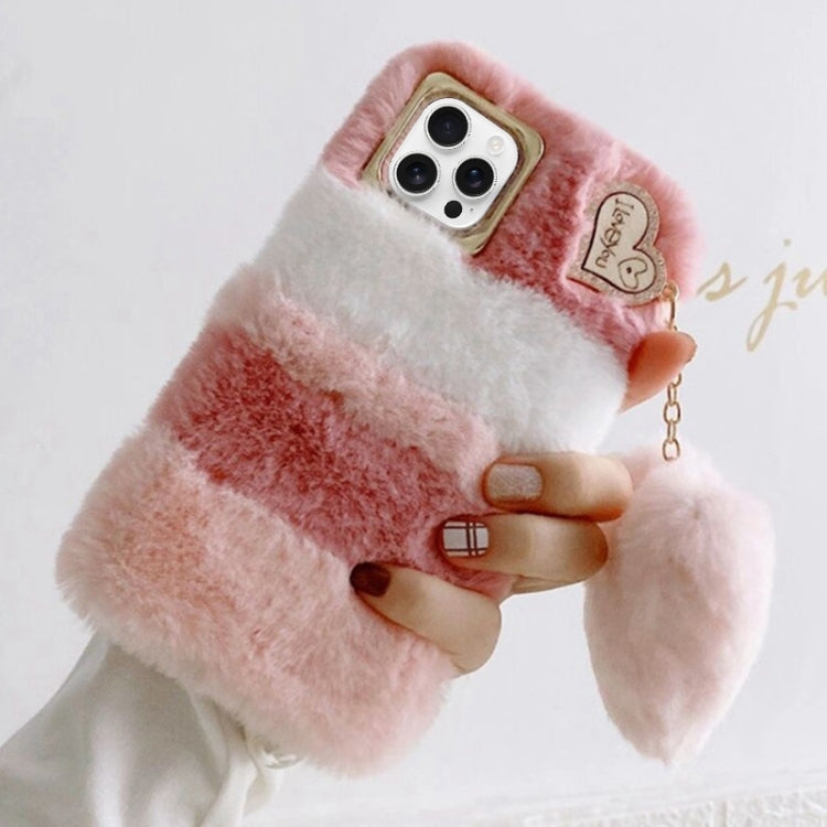 Gold Diamond Flower Decorated Plush Silicone Phone Case with Pendant, For iPhone 12, For iPhone 12 Pro Max, For iPhone 12 Pro, For iPhone 12 mini