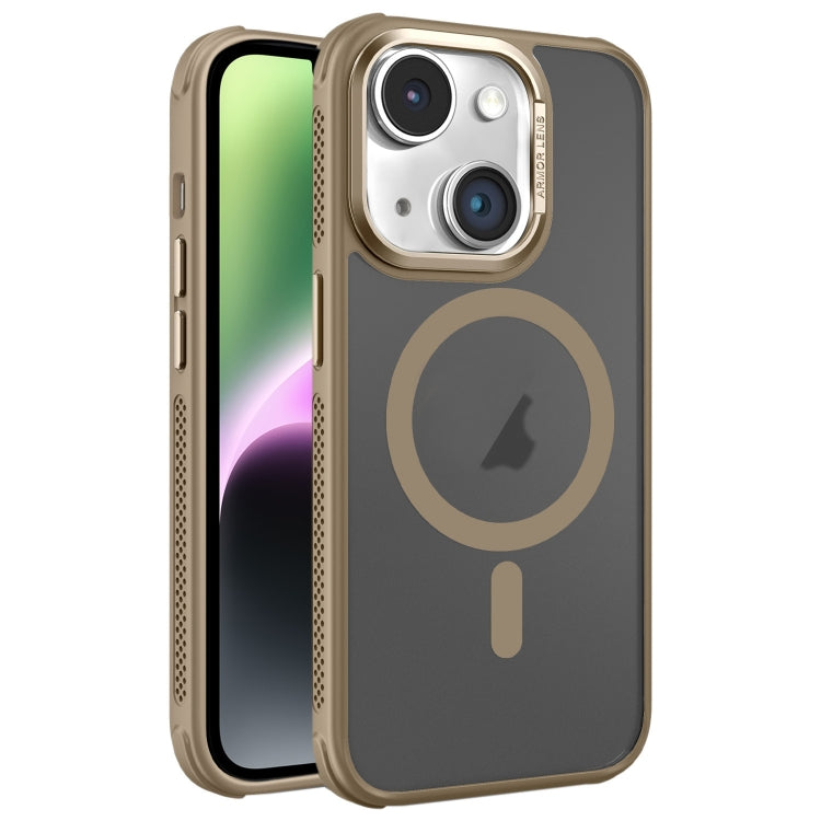 Hardware Side Cooling Skin Feel Frosted Metal Lens Frame MagSafe Phone Case, For iPhone 14, For iPhone 14 Pro, For iPhone 14 Pro Max