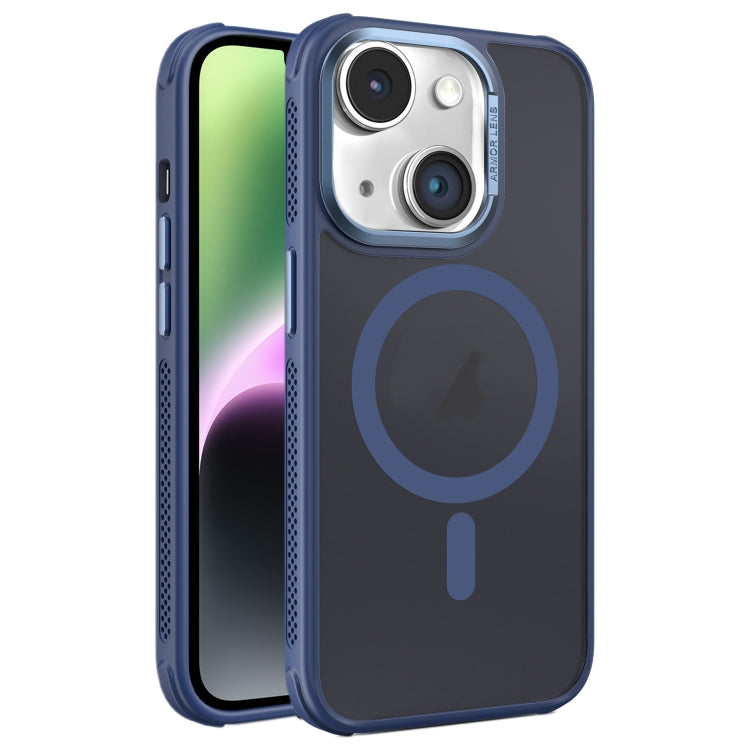 Hardware Side Cooling Skin Feel Frosted Metal Lens Frame MagSafe Phone Case, For iPhone 14, For iPhone 14 Pro, For iPhone 14 Pro Max