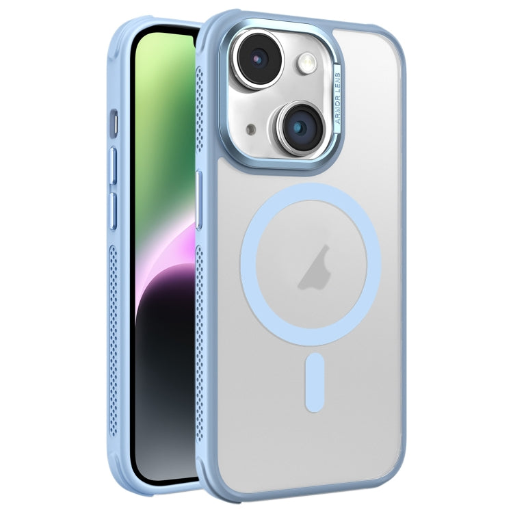 Hardware Side Cooling Skin Feel Frosted Metal Lens Frame MagSafe Phone Case, For iPhone 14, For iPhone 14 Pro, For iPhone 14 Pro Max
