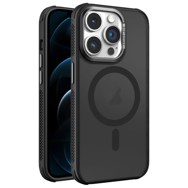 Hardware Side Cooling Skin Feel Frosted Metal Lens Frame MagSafe Phone Case, For iPhone 12, For iPhone 12 Pro Max, For iPhone 12 Pro