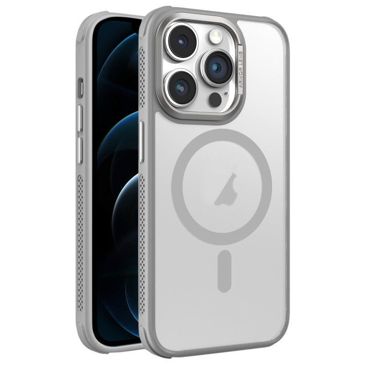 Hardware Side Cooling Skin Feel Frosted Metal Lens Frame MagSafe Phone Case, For iPhone 12, For iPhone 12 Pro Max, For iPhone 12 Pro