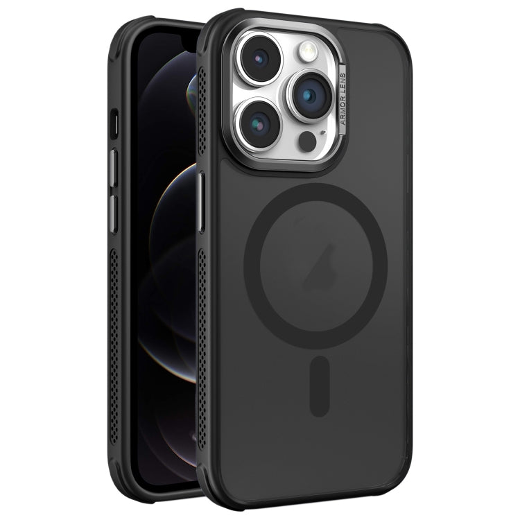 Hardware Side Cooling Skin Feel Frosted Metal Lens Frame MagSafe Phone Case, For iPhone 12, For iPhone 12 Pro Max, For iPhone 12 Pro