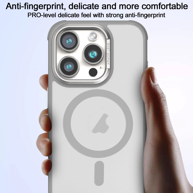 Hardware Side Cooling Skin Feel Frosted Metal Lens Frame MagSafe Phone Case, For iPhone 15 Plus, For iPhone 15, For iPhone 14 Plus