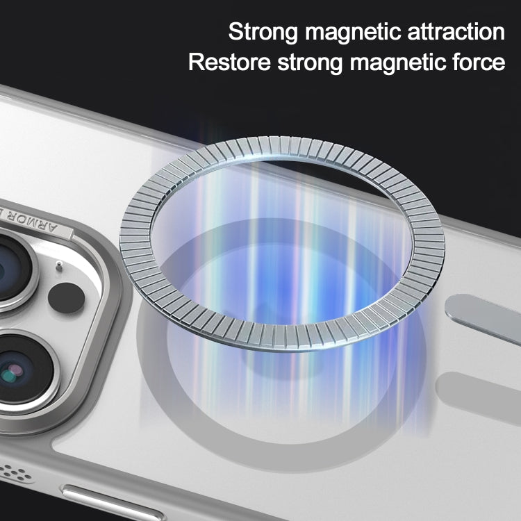 Hardware Side Cooling Skin Feel Frosted Metal Lens Frame MagSafe Phone Case, For iPhone 15 Plus, For iPhone 15, For iPhone 14 Plus