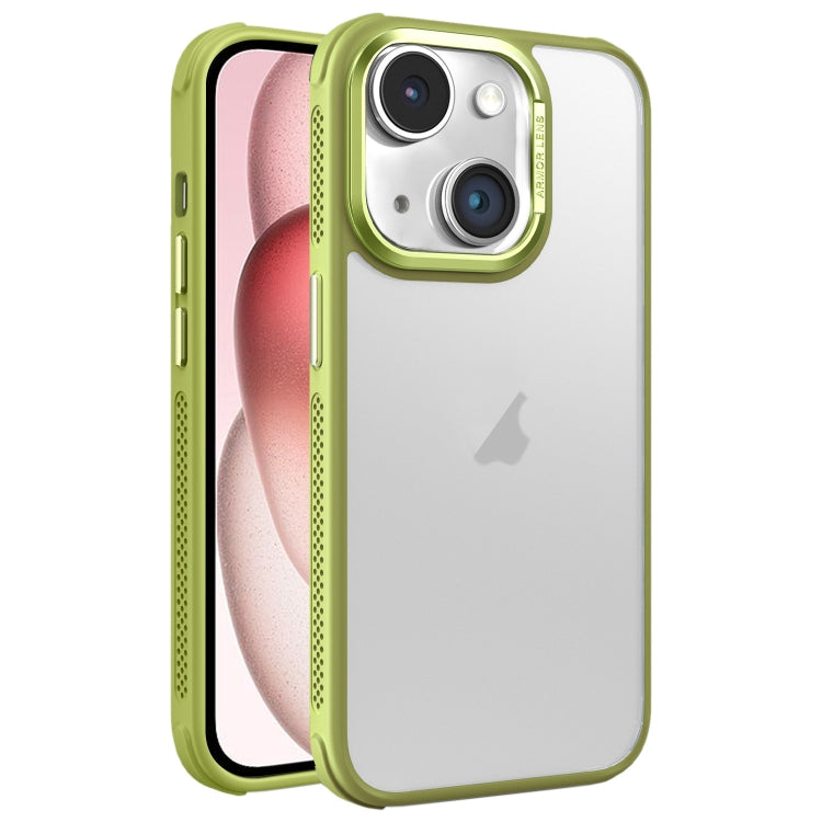 Hardware Side Cooling Skin Feel Frosted Metal Lens Frame Phone Case, For iPhone 15 Plus, For iPhone 15, For iPhone 14 Plus