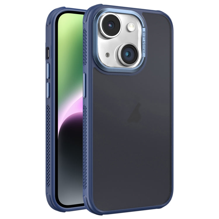 Hardware Side Cooling Skin Feel Frosted Metal Lens Frame Phone Case, For iPhone 14, For iPhone 14 Pro, For iPhone 14 Pro Max