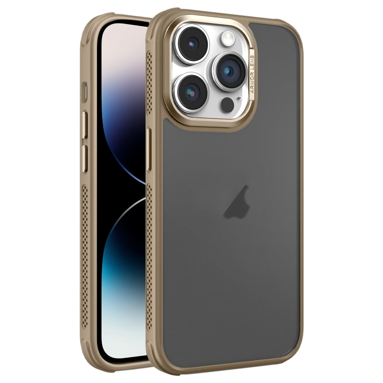 Hardware Side Cooling Skin Feel Frosted Metal Lens Frame Phone Case, For iPhone 14, For iPhone 14 Pro, For iPhone 14 Pro Max