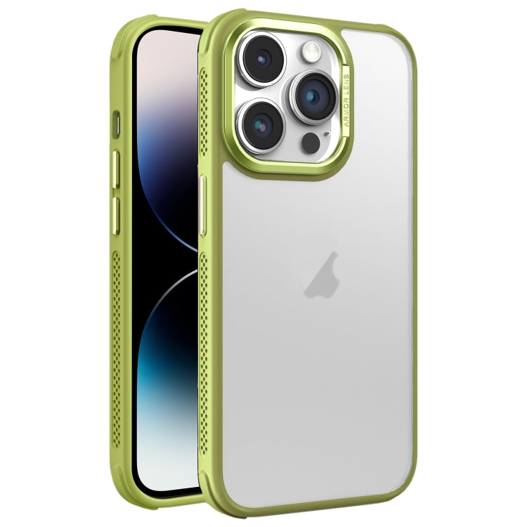 Hardware Side Cooling Skin Feel Frosted Metal Lens Frame Phone Case, For iPhone 14, For iPhone 14 Pro, For iPhone 14 Pro Max