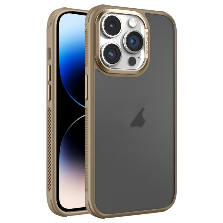 Hardware Side Cooling Skin Feel Frosted Metal Lens Frame Phone Case, For iPhone 14, For iPhone 14 Pro, For iPhone 14 Pro Max