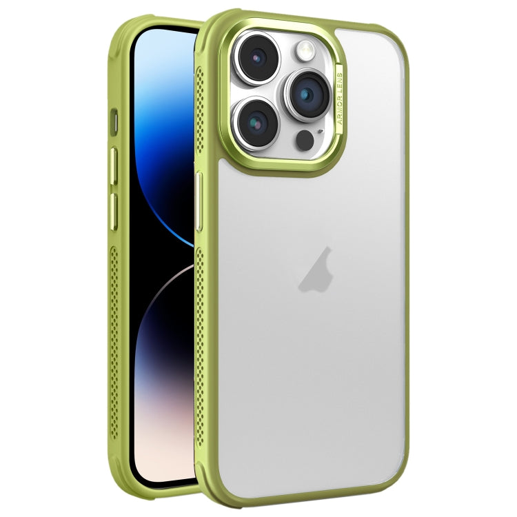 Hardware Side Cooling Skin Feel Frosted Metal Lens Frame Phone Case, For iPhone 14, For iPhone 14 Pro, For iPhone 14 Pro Max