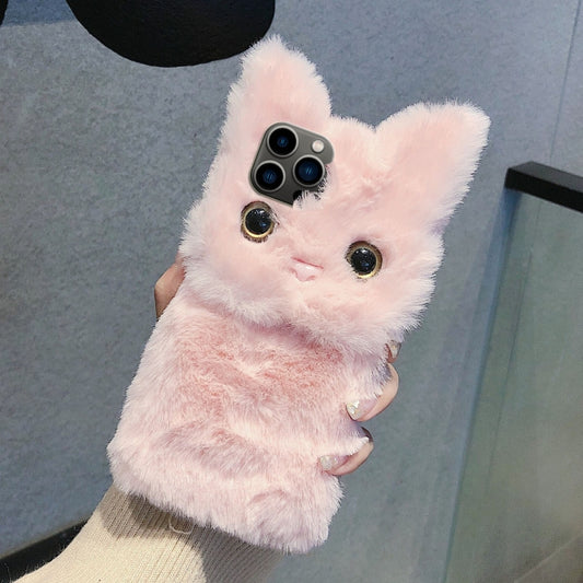 3D Cute Cat Plush Full Coverage Phone Case, For iPhone 16 Pro Max, For iPhone 16 Pro, For iPhone 16 Plus, For iPhone 16, For iPhone 15 Pro Max, For iPhone 15 Pro, For iPhone 15 Plus, For iPhone 15