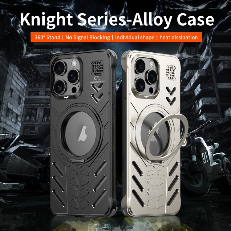 Knight Series Alloy Cooling MagSafe Phone Case, For iPhone 16 Pro Max, For iPhone 16 Pro