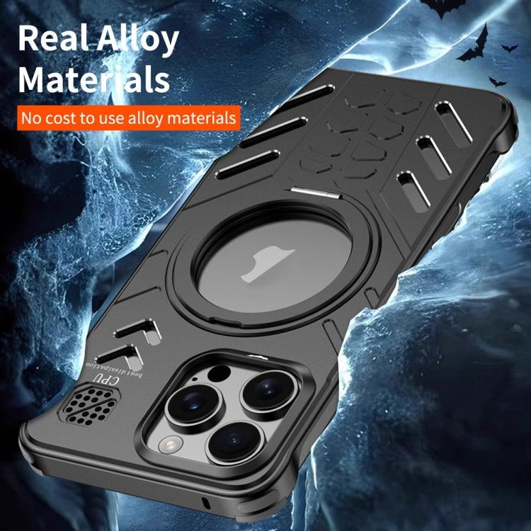 Knight Series Alloy Cooling MagSafe Phone Case, For iPhone 16 Pro Max, For iPhone 16 Pro