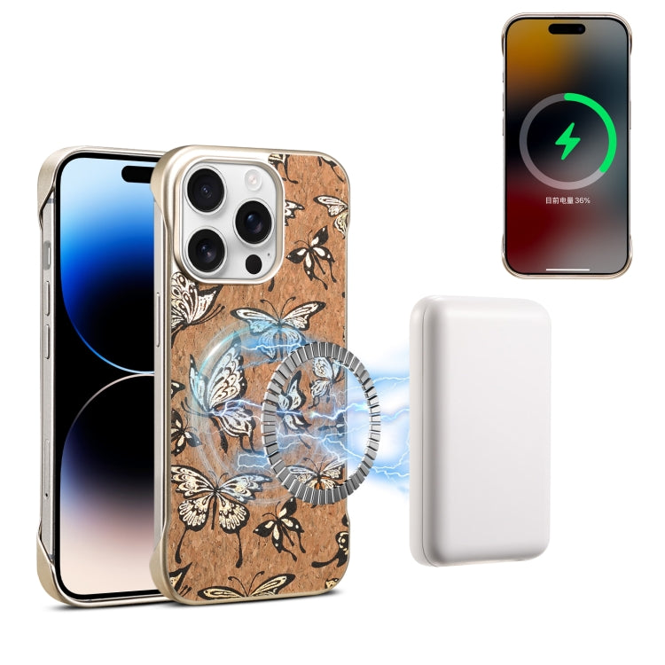 Denior A18 WoodenPaint MagSafe Phone Case, For iPhone 14 / 13, For iPhone 14 Pro, For iPhone 14 Pro Max