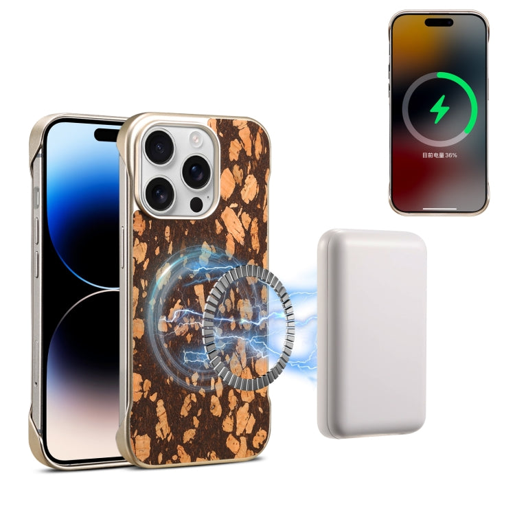 Denior A18 WoodenPaint MagSafe Phone Case, For iPhone 14 / 13, For iPhone 14 Pro, For iPhone 14 Pro Max
