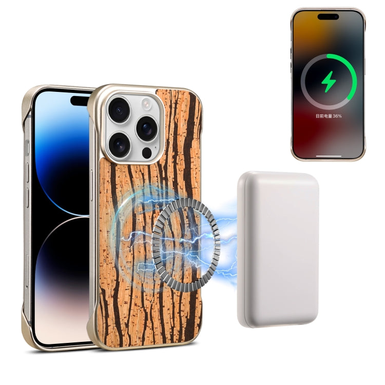 Denior A18 WoodenPaint MagSafe Phone Case, For iPhone 14 / 13, For iPhone 14 Pro, For iPhone 14 Pro Max