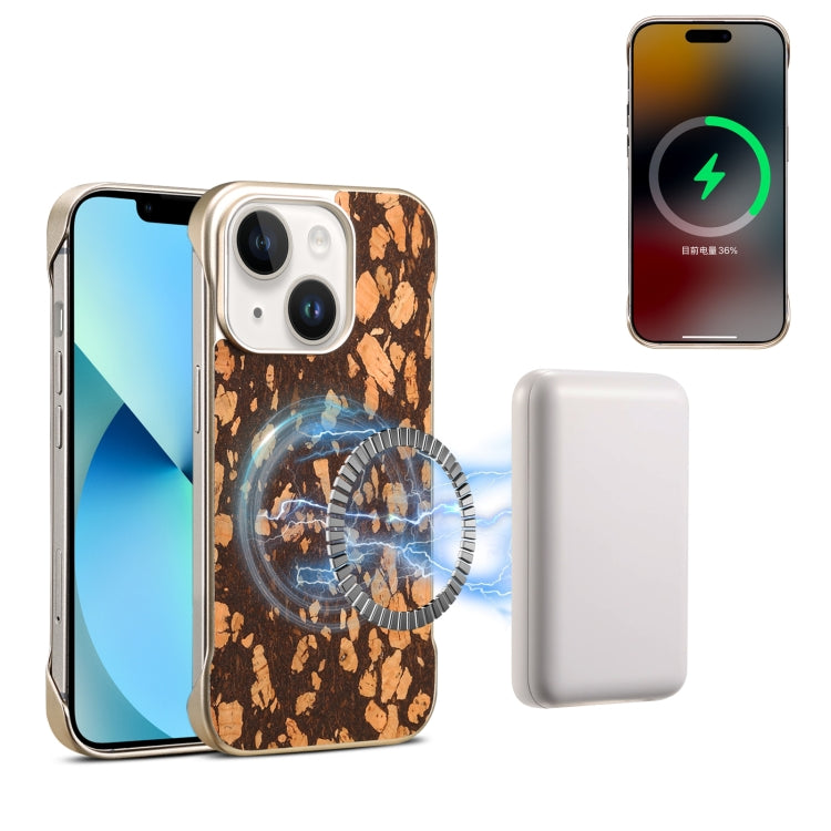 Denior A18 WoodenPaint MagSafe Phone Case, For iPhone 14 / 13, For iPhone 14 Pro, For iPhone 14 Pro Max